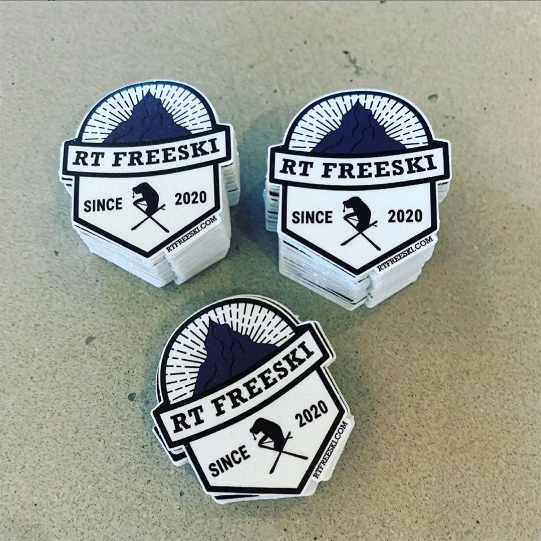 Custom logo die cut sticker for small business branding and promotion