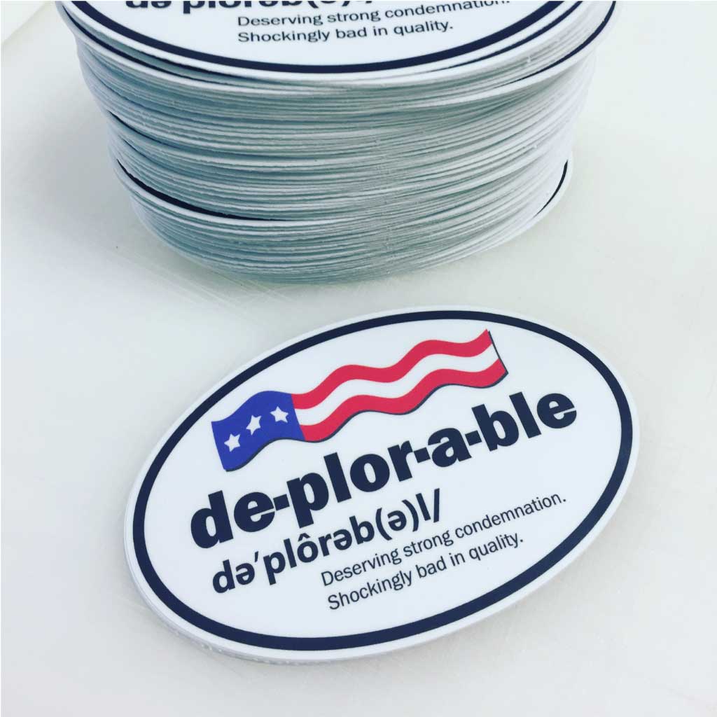 Vinyl Oval Stickers in matte finish