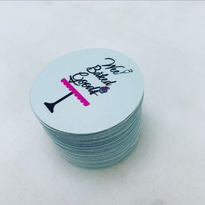 Circle stickers for small business